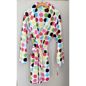 CYPRESS 36" Ladies Twister Dot Bath Robe Size L